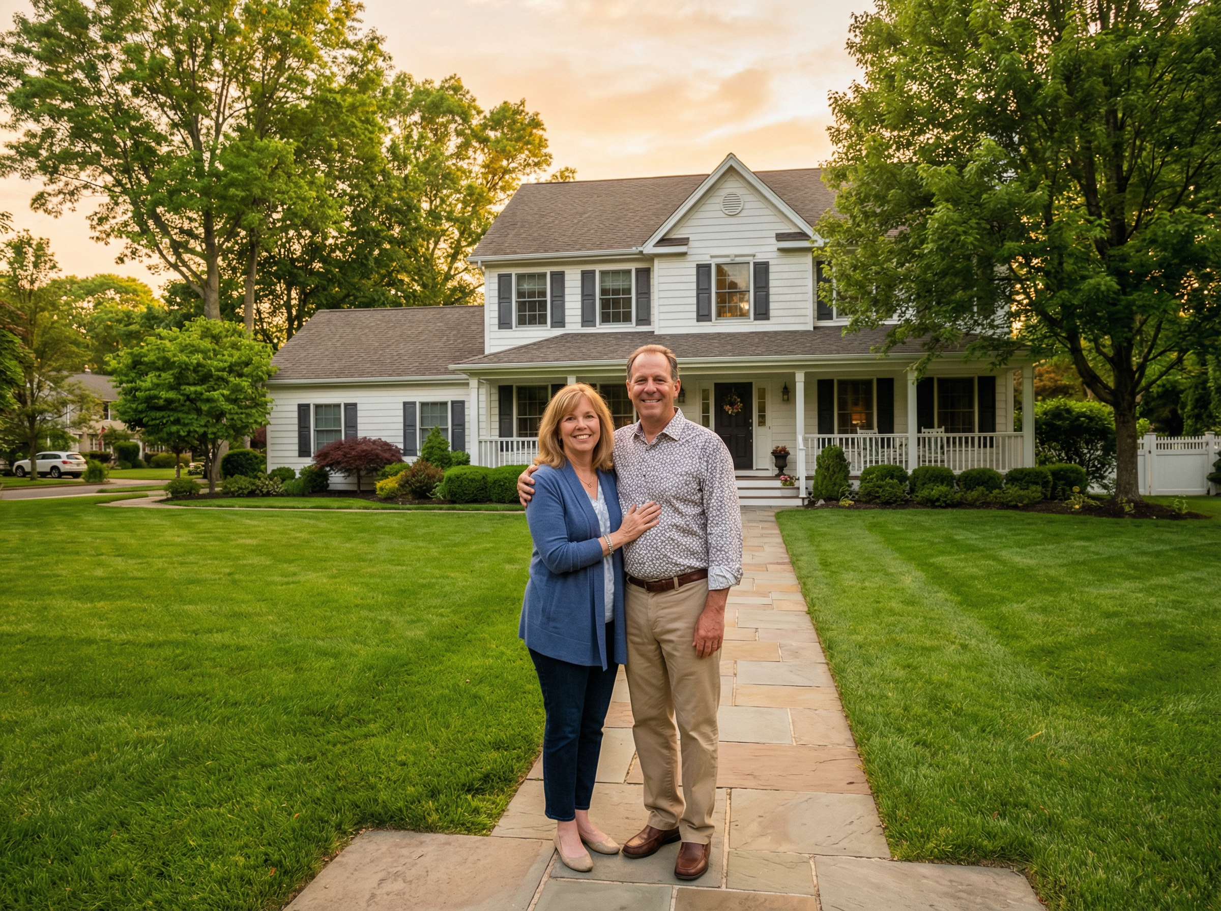 Local Long Island cash home buyers shaking hands with satisfied homeowner